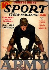 SPORT STORY MAGAZINE - December 1 1936 Pulp - Army Football, Bergey cover