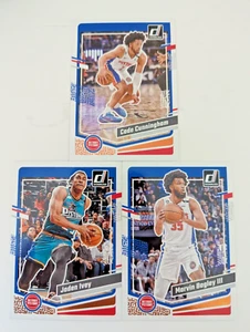 Lote Detroit Pistons Cunningham Ivey Bagley 2023-2024 Panini Donruss - Imagen 1 de 2