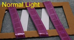Purple gloss sew on REFLECTIVE TAPE PVC 3'x1" - Picture 1 of 2