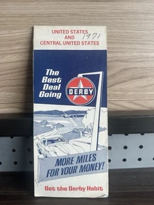 Mapa de ruta Derby 1971: centro de Estados Unidos y Estados Unidos usado - Imagen 1 de 2