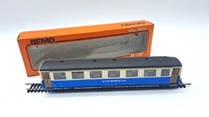 BEMO Schmalspur H0m  3292  Personenwagen A 107 - 1.Klasse der MOB - blau in OVP - Bild 1 von 6