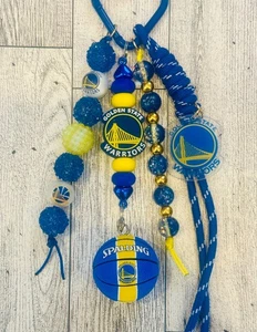 Bolso de baloncesto Golden State Warriors con cuentas encanto | Hecho a mano - Imagen 1 de 1