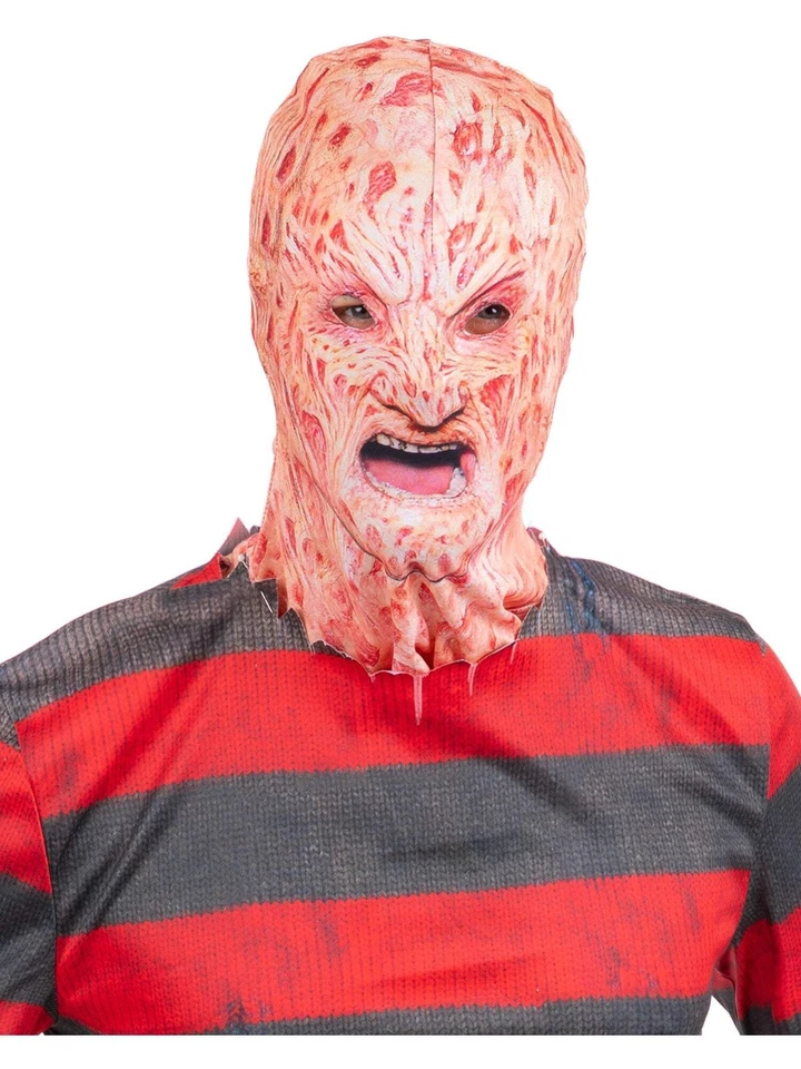 Nightmare On Elm Street Freddy Krueger Balaclava Halloween Mens Fancy Dress - Image 1 of 1