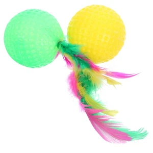 2 PEZZI Giocattoli Creativi per Animali Domestici Palline di Spugna Gattino Giocattoli Cat Cat Cat Catcher Giocattoli con - Foto 1 di 17