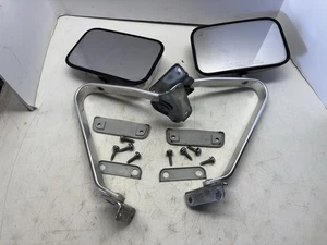 80 86 Ford F150 F250 F350 Bronco Chrome LH Driver  RH Passenger Side View Mirror - Picture 1 of 23