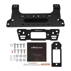 Front Winch Mount for Polaris Ranger 570 900 Full Size 4x4 2015-2016 Black - Picture 1 of 18