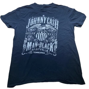 Johnny Cash Man In Black Outlaw Music Nashville Tennessee T-Shirt (Large) - Picture 1 of 4