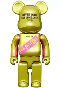BE@RBRICK Sex Pistols NEVER MIND THE BOLLOCKS Chrome Ver 400% & 100% Bearbrick - Bild 1 von 4