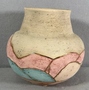 Vintage Southwestern Native Handcrafted Ceramic Vase Wedding - Picture 1 of 9