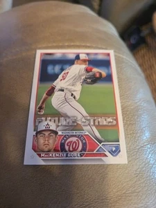 2023 Topps 629 MacKenzie Gore Washington Nationals Future Stars Baseball Card - Picture 1 of 2