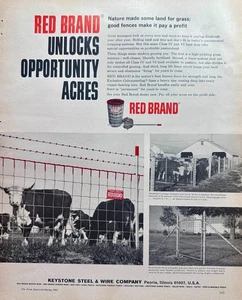 1965 Red Brand Fencing by Keystone Steel & Wire Co Peoria, IL Ad #1512 - Picture 1 of 1