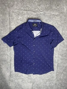 Buttercloth Icy Cotton Shirt Mens XL Regular Fit Sailing Boat Print Button Up - Foto 1 di 7
