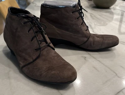 Munro American Kara Botines Botines Zapatos Mujer Talla 10 Gamuza Taupe Foto 1 de 4