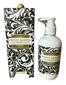 Hand & Body Lotion Michel Design Works Honey Almond 8 oz New Sealed w/ Gift Box - Bild 1 von 3