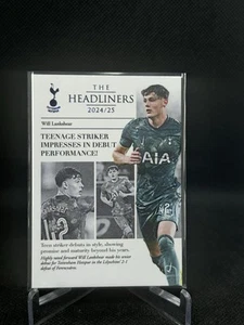 2024/25 Futera The Headliners Tottenham Will Lankshear True Rookie Only Card /12 - Picture 1 of 2