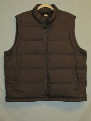 Weatherproof 32 Degrees Down Puffer Vest 2XL Packable Brown Zip Up Excellent+ - Image 1 of 4