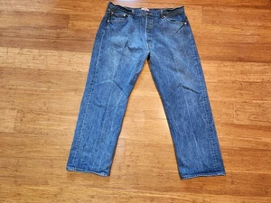 Vintage frühe 00er Levis 501 Jeans 42x32 (38x29) verwaschen DISTRESSED Old Label - Bild 1 von 21