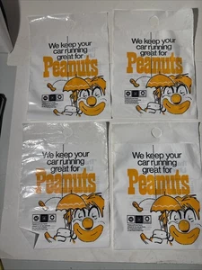 Vintage 11x8 AC-Delco-GM Peanuts Clown Gesicht mit Regenschirm Fahrzeug Auto Müllbeutel - Bild 1 von 4