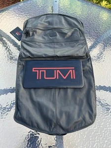 Tumi Alpha 1975 kolumbianisch schwarz Leder Reise Kleidersack Hülle NBC Sport neu aus altem Lagerbestand - Bild 1 von 13