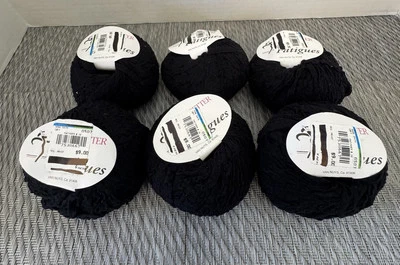 Hilo Trendsetter FATIGUES ~ Color #14 ~ Negro 25g/77yds ~ Mezcla de Lana ~ Lote de 6 Foto 1 de 4