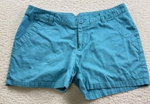 Columbia Women's Turquoise Outdoor Shorts Size 10 4" Inseam - Picture 1 of 4