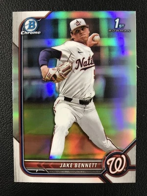 2022 Bowman Draft #BDC-141 Jake Bennett Chrome Refractor Washington Nationals - Image 1 of 2