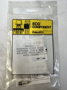 1 Ea ~ ECG1N416C ~ Diode, Microwave Mixer, Replaces 1N416C, 1N212A, 1N212B - Picture 1 of 2