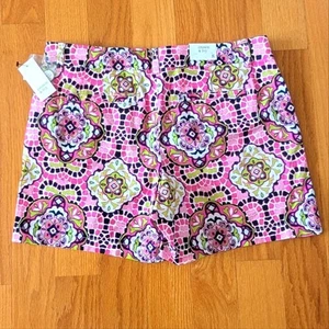 CROWN & IVY Shorts NWT Size 8 Pink/Lime/Navy Essentials - Picture 1 of 5