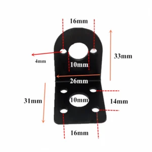 DC Motor Mount Bracket L Shape For 370/380/385/390/395/365 DC Motor Universal - Picture 1 of 7