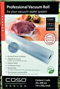 (EUR 12,40 / Einheit)   CASO Profi- Folienrollen 20x600 cm (1221), 2 Rollen  - Bild 1 von 1