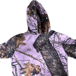 Mossy Oak BREAKUP INFINITY M KIDS CAMO PINK HOODIE, 100% POLYESTER - Picture 1 of 7