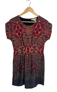 Yumi Women's Sleeveless Multicolor Floral Paisley Design Sheath Dress Size 8/10 - Picture 1 of 12