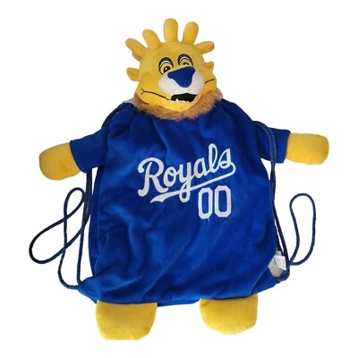 Vintage Kansas City Royals Sluggerrr Drawstring Knapsack Backpack  Genuine MLB - Image 1 of 4