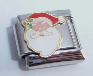 SANTA CLAUS Italian Charm FATHER CHRISTMAS 9mm fits Classic Starter Bracelets - Picture 1 of 3