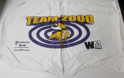 2000 Minnesota Vikings (NFL) - "Team 2000" Rally Towel - 15" x 24" Cover