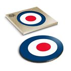 1 x Boxed Round Coasters - RAF Roundel Symbol Mod Retro #215