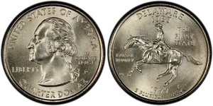 1999-P Stati e Territori 25c / Delaware / Quartiere Circolare / VF-AU - Foto 1 di 3