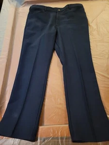 Mens Vintage Lee Polyester Boot Cut Jean Dark Blue 42x32 - Picture 1 of 3