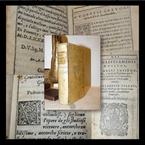 AMMAESTRAMENTI ANTICHI di BARTOLOMEO da SAN CONCORDIO 1585 Marescotti Firenze - Foto 1 di 12