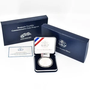 2006 United States Mint Benjamin Franklin Scientist Commemorative Silver Dollar - Picture 1 of 5