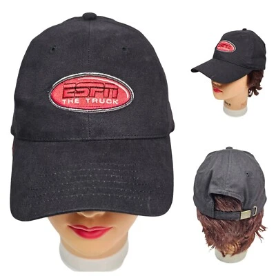 ESPN The Truck Hat Adult Baseball Ball Cap Adjustable Black - Image 1 of 4
