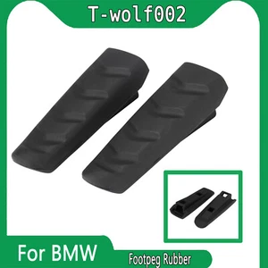 Front Foot Peg Footrest Rubber Cover For BMW F800GT F900R R1200R R Nine T R1250R - Picture 1 of 8