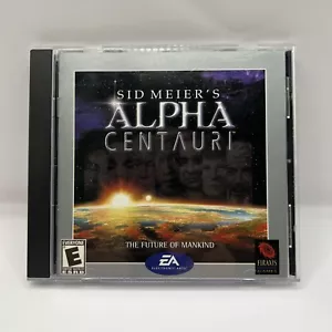 SID MEIER'S Alpha Centauri (2001 PC CD-ROM) Complete w/ Manual Firaxis EA Games - Picture 1 of 5