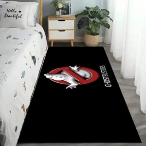 Ghostbusters Hallway Runner Rugs Bedside Carpet Washable 2X6 FT Rubber Backing - Picture 1 of 5