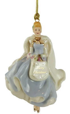 Lenox Cinderella Christmas Ornament Porcelain 4.75" Disney Showcase Collection - Image 1 of 4