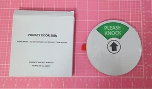 Office Privacy Sign Do Not Disturb/Please Knock/Out of Office/In a Meeting Sign - Picture 1 of 9