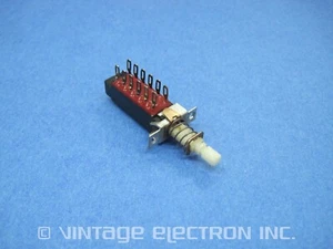 Dynaco Pushbutton Switch Assy: 1X4PDT, locking, P/N 331105: ST416 etc, $8.95/ea - Picture 1 of 7