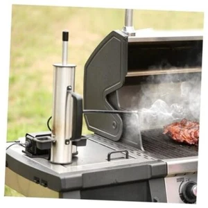 Outdoor Hot or Cold Smoke Generator For Smoker, 6.8"D x 14.7"H Stainless Steel - Picture 1 of 7