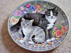 Royal Worcester England Porcelain Cat Plate, Purrfect Friends