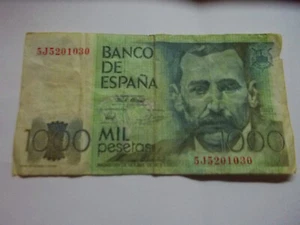 1979 Banco De Espana 1000 Mil Pesetas Note - Picture 1 of 7